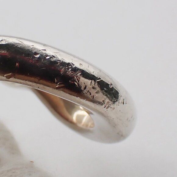 Tiffany & Co. Logo Open Heart Ring US 6 Silver 925 Elsa Peretti - Picture 6 of 8